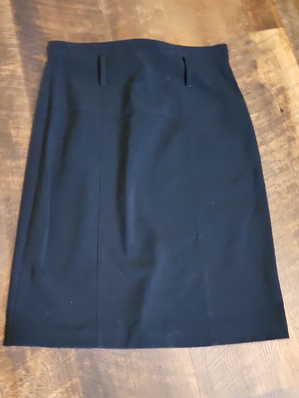 Wrapper Black Belted Pencil Skirt